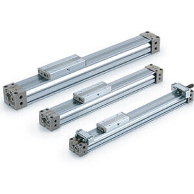 SMC Double Acting Rodless Pneumatic Cylinder 1000mm Stroke, 32mm Bore [MY1B32TFG-1000Z]; 370-014