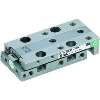 SMC Pneumatic Guided Cylinder - MXJ8-10, 8mm Bore, 10mm Stroke, MXJ Series, Double Acting [MXJ8-10]; 370-391