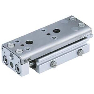 SMC Pneumatic Guided Cylinder - MXQ8A-50Z, 8mm Bore, 50mm Stroke, MX Series, Double Acting [MXQ8A-50Z]; 370-433