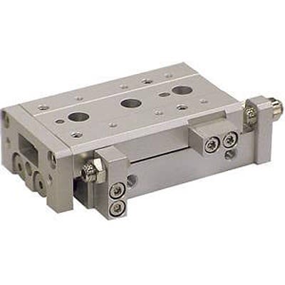 SMC Pneumatic Guided Cylinder - MXS12L-30A, 12mm Bore, 30mm Stroke, MXS Series, Double Acting [MXS12L-30A]; 370-574