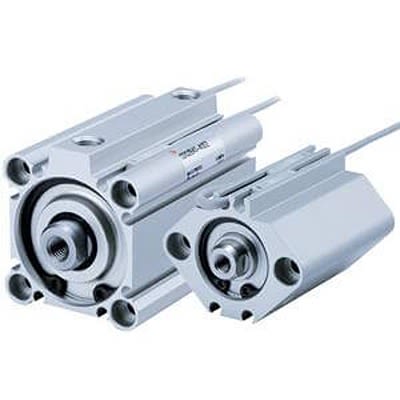 SMC Pneumatic Compact Cylinder - CDQ2B25-30DCZ, 25mm Bore, 30mm Stroke, CQ2 Series, Double Acting [CDQ2B25-30DCZ]; 370-749