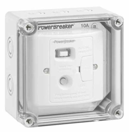 Powerbreaker H92IP-X Series Connector, Double Pole-Pole, 2-Way, 10A, IP67 [H92IP-X]; 390-755