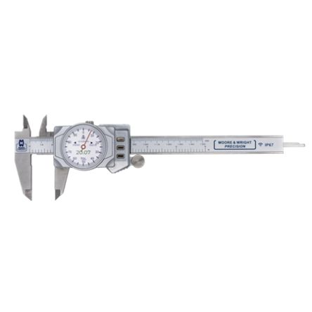 Moore & Wright 150mm Dial Caliper Caliper 0.01 Resolution, Imperial, Metric [MW148-15D]; 390-828
