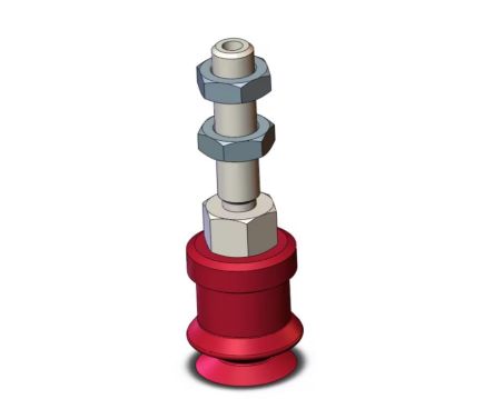 SMC 10mm Bellows Fluororubber Suction Cup ZPT10BF-A5 [ZPT10BF-A5]; 391-169