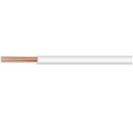 Huber+Suhner RADOX 155 Series White 0.75 Hook Up Wire, 18 AWG, 100m, Cross Linked Polyolefin Insulation, RADOX 155 0.75 [RADOX 155 0.75 MM2 WHITE]; 391-597
