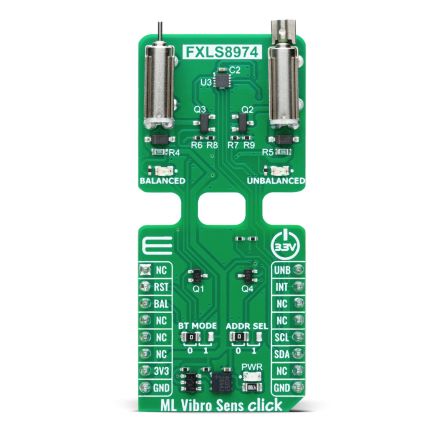 MikroElektronika ML Vibro Sens Click Motion Sensor Development Board for FXLS8974CF mikroBUS [MIKROE-6470]; 391-638