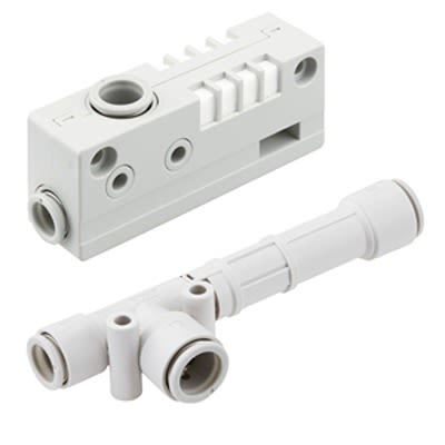 SMC Vacuum Generator, 1mm nozzle , -90kPa, ZH series [ZH10DSA-06-06-08N]; 391-940