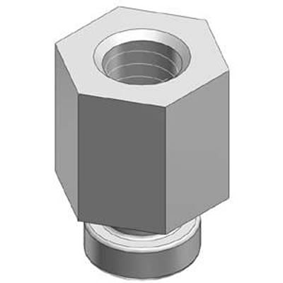 SMC 2mm Flat Suction Cup ZP2A-M04 [ZP2A-M04]; 392-002
