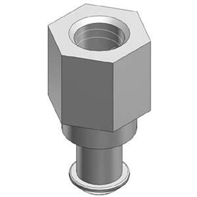 SMC 3mm Flat Suction Cup ZPT3-A8 [ZPT3-A8]; 392-105