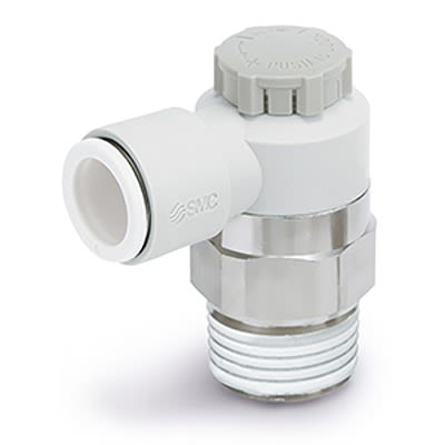 SMC AS2 Series Threaded Pneumatic Silencer & Exhaust Restrictor Function Fitting, G 1/8 Inlet Port, 8mm Tube Inlet [AS2201FG-01-08SA]; 392-638