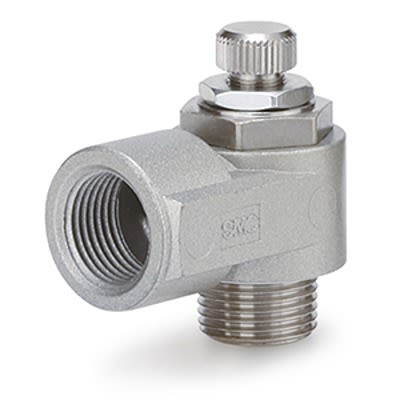 SMC EAS Series Threaded Pneumatic Silencer & Exhaust Restrictor Function Fitting, R 1/2 Inlet Port, 4mm Tube Inlet [EAS4200-F04-S]; 392-689
