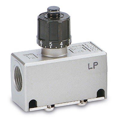 SMC EAS Series Threaded Pneumatic Silencer & Exhaust Restrictor Function Fitting, R 1/4 Inlet Port, 4mm Tube Inlet [EAS4200-F04]; 392-820