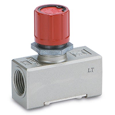 SMC AS-E Series Threaded Speed Controller, Rc 1/4 Female Inlet Port, AS2000E-02 [AS2000E-02]; 393-651