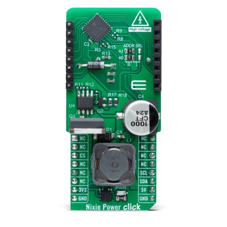 MikroElektronika Nixie Power Click Current Measurement, Voltage Measurement for Evaluation board for High Voltage For [MIKROE-6496]; 394-104