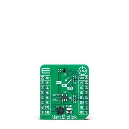 MikroElektronika Light 4 Click Light Sensor mikroBus Click Board for TSL2585 Industrial Use [MIKROE-6105]; 394-152