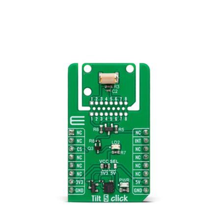 MikroElektronika Tilt 5 Click Light Sensor, Proximity Sensor Sensor Add-On Board for Sensor Sensors [MIKROE-6567]; 394-160