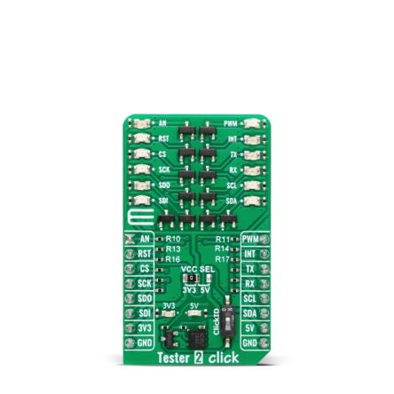 MikroElektronika MIKROE-6466, Tester 2 Click LED mikroBus Click Board for MIKROE-6466 for MikroBUS [MIKROE-6466]; 394-174