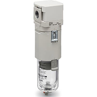 SMC AFF40-F04D-D series 5μm G 1/2 0.05MPa to 10 bar Pneumatic Filter with Auto drain [AFF40-F04D-D]; 395-265