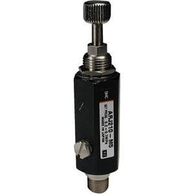 SMC M5 x 0.8 Pneumatic Regulator - 0.05MPa to 0.7MPa, 0.8MPa max. input, ARJ210-M5BG-1 [ARJ210-M5BG-1]; 395-390