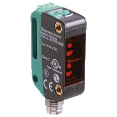 Pepperl + Fuchs Triangulation Photoelectric Sensor, Cylindrical Sensor, 150 mm Detection Range IO-LINK [OBT150-R100-2EP1-IO-V31]; 397-831