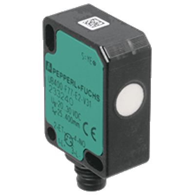 Pepperl + Fuchs Ultrasonic Block Ultrasonic Sensor, M8, 10 → 100 mm Detection, NPN NC, 24 V [UB100-F77-E1-V31]; 397-844