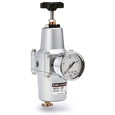 SMC IW Filter Regulator, 5μm, Rc 1/4, 10 bar, IW213 [IW213-02]; 398-292