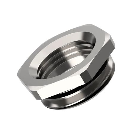 Lapp Cable Gland Adapter, M25 Exterior Thread, M16 Interior Thread, Nickel Plated Brass, SKINDICHT MR-M Series [52101967LF]; 400-109