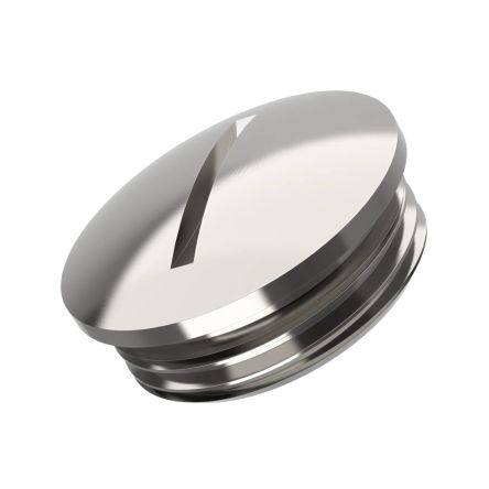 Lapp Blanking Plug, M75, 80mm Hole Diameter, Nickel Plated Brass, 80mm Diameter, Threaded [52103190LF]; 400-155