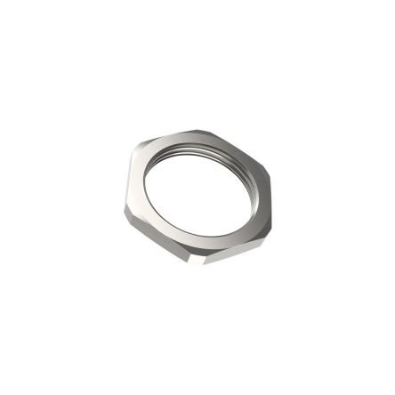 Lapp Nickel Nickel Plated Brass Cable Gland Locknut, M40 x 1.5mm Thread [52103050LF]; 400-248