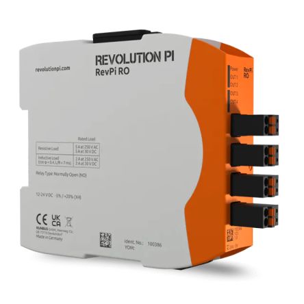 Revolution PI PR100 Series Module for Use with RevPi Core and RevPi Connect Base Modules, 24 V dc Supply, 4-Input [PR100386]; 401-597