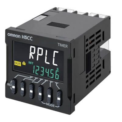 Omron H5CC Series Flush Mount Timer Relay, 12 → 48V, 0.001s → 999999h, 2-Function [H5CC-AUD]; 402-691