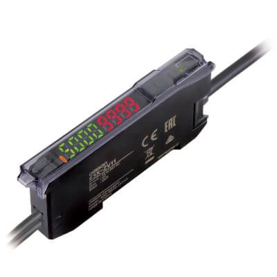 Omron Fibre Amplifier 3 μm, NPN Output Wires, 720 mW, IP50, 12 → 24 V [E3X-ZV21 2M]; 402-707