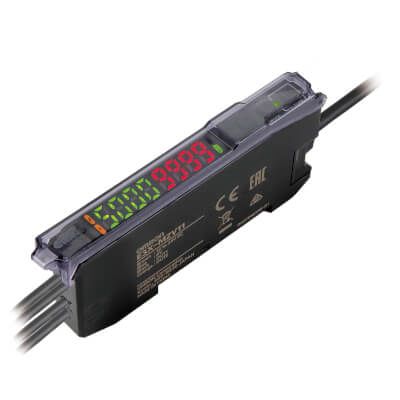 Omron Fibre Amplifier 3 μm, PNP Output Wires, 720 mW, IP50, 12 → 24 V [E3X-MZV41 2M]; 402-720