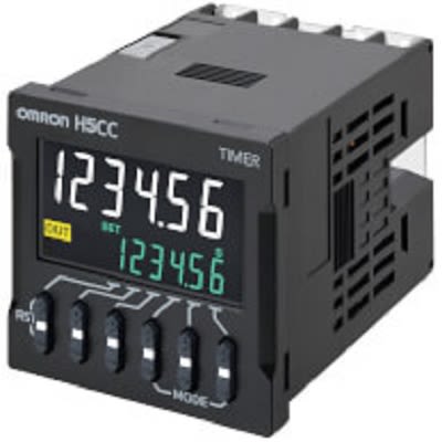 Omron H5CC Series Flush Mount Timer Relay, 12 → 48V, 0.001s → 999999h, 2-Function, SPDT [H5CC-L8ED]; 402-728