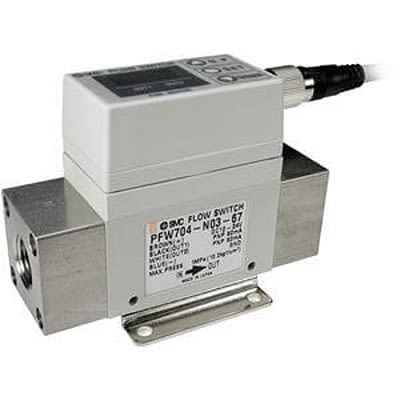 SMC PF2W740 Series Flow Sensor for Water, 5 L/min Min, 40 L/min Max [PF2W740-F06-67N]; 402-776