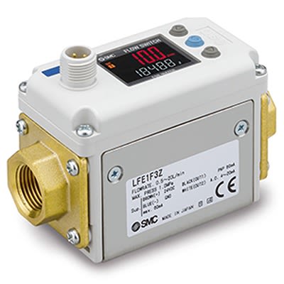 SMC LFE3D8F1 Series Flow Sensor for Water, 0.5 L/min Min, 200 L/min Max [LFE3D8F1]; 402-815