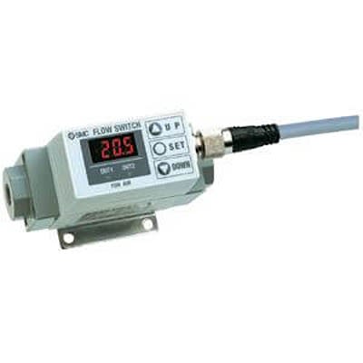SMC PF2A721 Series Flow Sensor for Dry Air, N2, 20 L/min Min, 200 L/min Max [PF2A721-F03-67]; 402-823