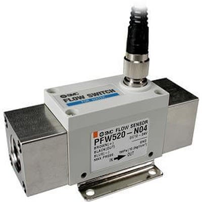 SMC PF2W511 Series Flow Sensor for Water, 10 L/min Min, 100 L/min Max [PF2W511-F10N-1]; 402-846