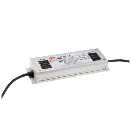 MEAN WELL LED Driver, 62V Output, 256W Output, 5.6A Output, Constant Power [ELGC-300-H-A]; 424-767
