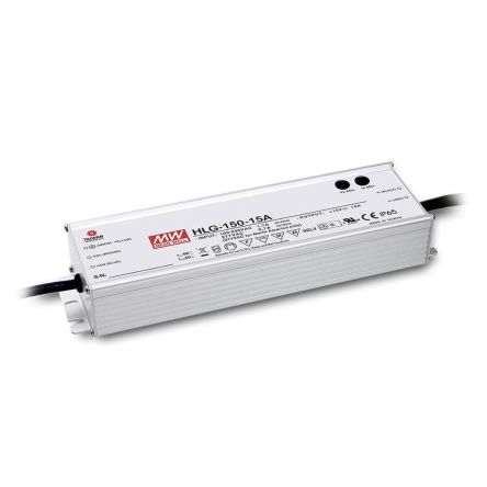 MEAN WELL LED Driver, 54V Output, 150W Output, 2.8A Output, Constant Current / Constant Voltage [HLG-150H-54B]; 424-798