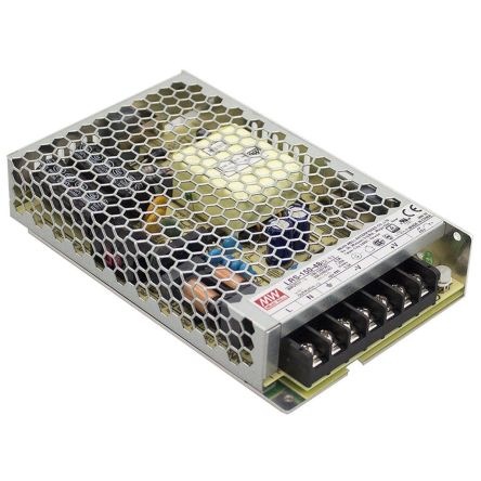 MEAN WELL Switching Power Supply, LRS-150-24, 24V, 6.5A, 154.8W, 240 → 370V dc Input Voltage [LRS-150-24]; 424-827