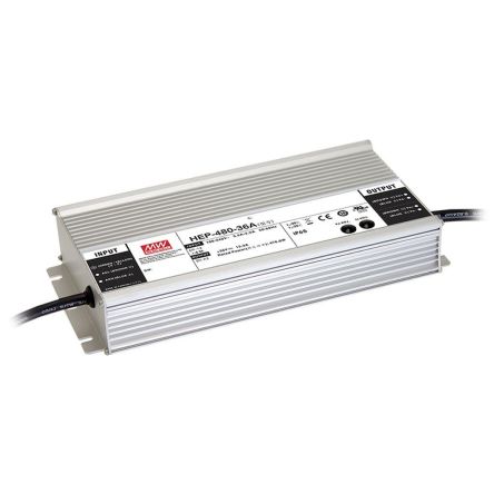 MEAN WELL Switching Power Supply, HEP-480-36A, 36V, 13.3A, 480W, 120 → 370V dc Input Voltage [HEP-480-36A]; 424-856