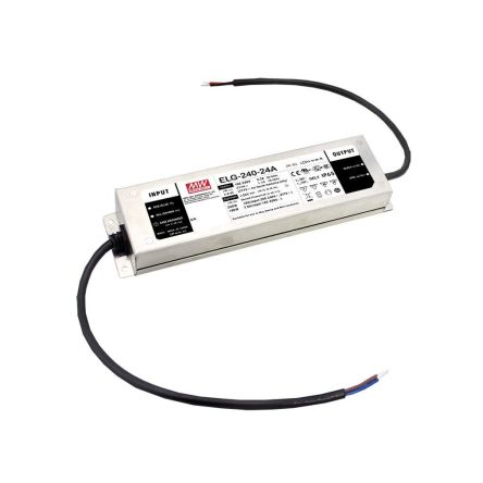 MEAN WELL LED Driver, 120V Output, 240W Output, 2.1A Output, Constant Current [ELG-240-C2100A-3Y]; 424-909