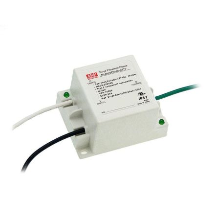 MEAN WELL Surge Protector, 20kA, 1500V (Volts) [SPD-20-240P]; 424-954