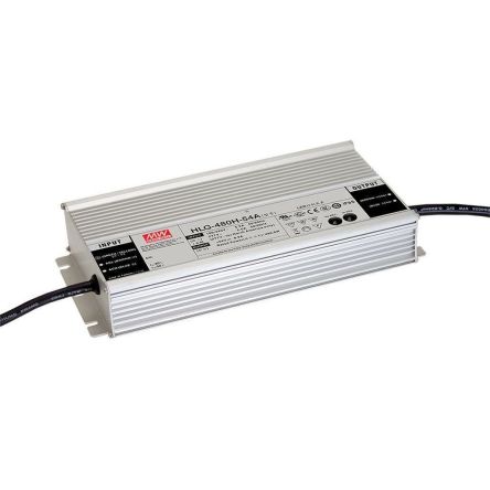 MEAN WELL LED Driver, 48V Output, 480W Output, 10A Output, Constant Current / Constant Voltage [HLG-480H-48B]; 424-961