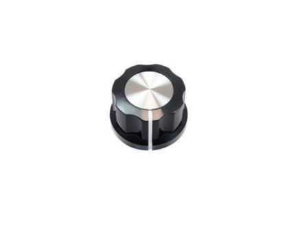 Vishay 20mm Black Potentiometer Knob for 6.35mm Shaft Round Shaft, ACCKIS2012NLD14 [ACCKIS2012NLD14]; 425-009