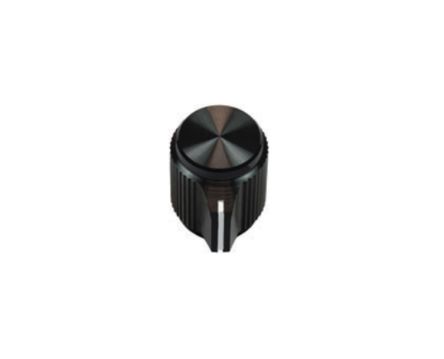 Vishay 12.7mm Black Potentiometer Knob for 6.35mm Shaft Round Shaft, ACCKMP1316NLS14 [ACCKMP1316NLS14]; 425-032