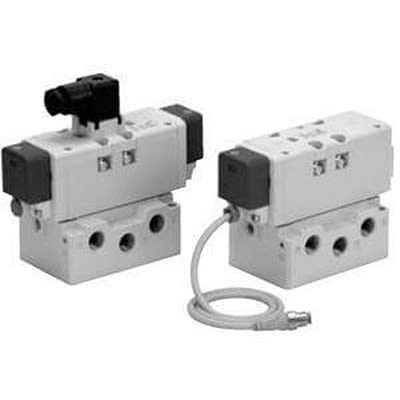 SMC Solenoid Valve 3-Position Solenoid Valve - Solenoid VQ7 Series 24V dc [VQ7-8-FHG-D-3ZSC-Q]; 425-523