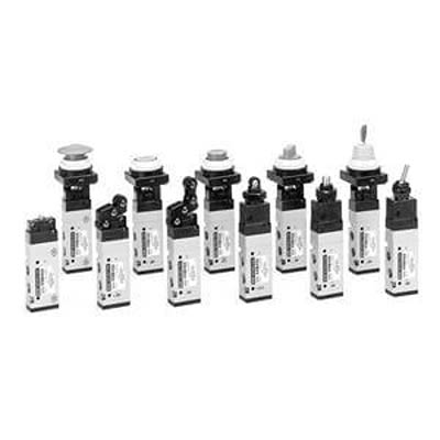 SMC Basic 5 Port Mechanical Valve Mechanical Valve EVZM400 Series, G 1/8, 1/8in, EVZM450-F01-00 [EVZM450-F01-00]; 425-663