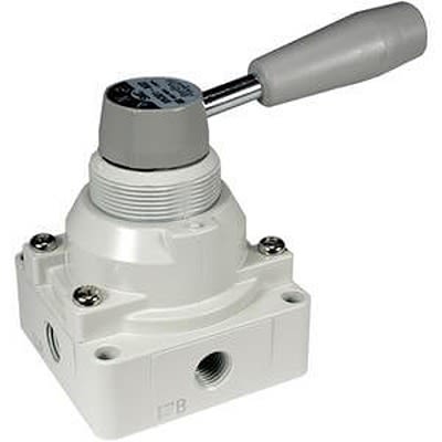 SMC Manual 3 Position Pneumatic Control Valve VH Series, Rc 3/8, 3/8in, VH300-F03 [VH300-F03]; 425-751